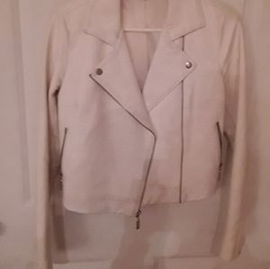 Jennifer Lopez White Leather Jthacket